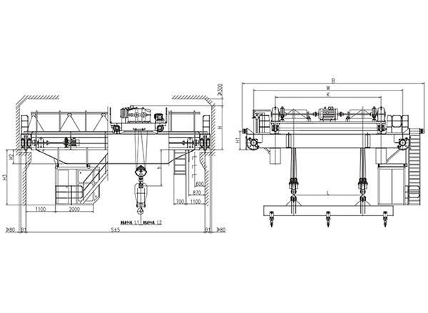 32t、40t掛梁橋式起重機(jī)（垂直主梁）